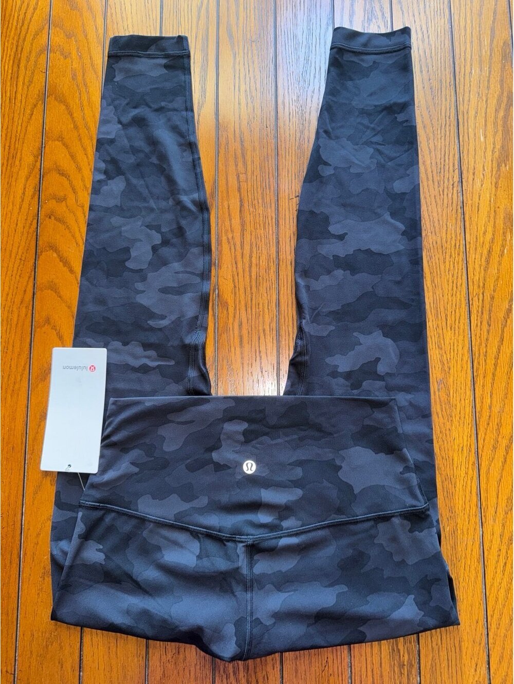Lululemon Align High Rise 28” Heritage Camo Deep Coal Black Size 8 NWT
